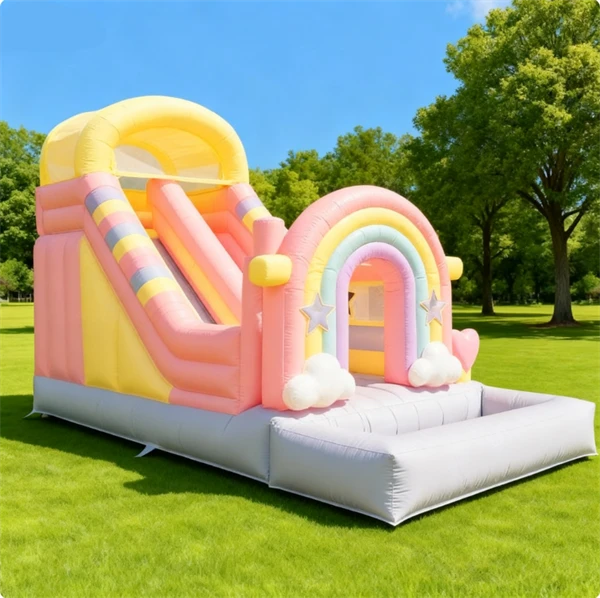 Rainbow Inflatables Combo Bounce House