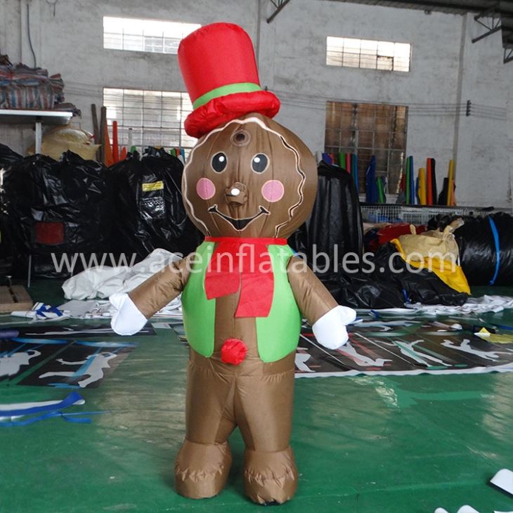 Inflatable Gingerbread Man Costume